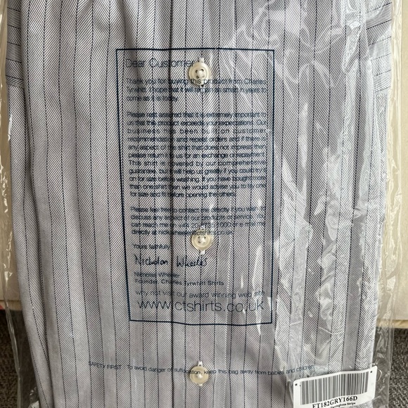 Charles Tyrwhitt Dress Shirts, French Cuffs, 16/36 - Set of 2 New Shirts - Picture 4 of 6
